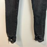 AGOLDE Sophie High Rise Skinny Crop Distressed Temple Black Demin Jeans Size 25 Photo 10