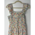 Old Navy  Floral Smocked Ruffle Strap Tiered Maxi Dress Cottagecore Boho S Photo 3