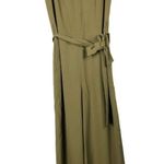 Everlane The Japanese GoWeave Essential Cropped Olive Green Jumpsuit 0 Photo 2