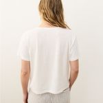 Marine layer Classic White Hemp Cotton Short Sleeve T-Shirt XS Photo 2