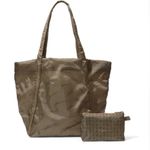 PINK - Victoria's Secret Pink Victoria’s Secret Olive green weekend tote bag and pouch large workout bag Photo 2