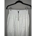 Free People  White Nylon Front Zip Athleisure Jogger Style Track Pants Size XS Photo 8