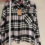 Hippie Rose  Plaid Button Up Top NWT Photo 3