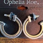 Ophelia Roe  Gold and Silver Hoop Earrings Photo 0