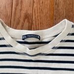 ZARA cream white and black  crewneck Photo 2