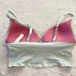 PINK - Victoria's Secret VS PINK Mint Green Shimmer Wireless Push Up Bra Size  Small Photo 3