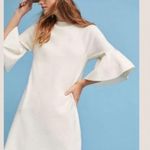 Anthropologie Moth NWT cream Flare sleeve Sweater shift Dress Size Large Photo 2