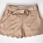 HYFVE Women's Rose Gold Shorts With Scalloped Hem Large | NWT Photo 0