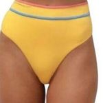 Stone Fox Swim  Honeycomb Sunset Pink Color Block Juniper Bikini Bottom Size XS Photo 0