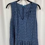 J. McLaughlin Blue Tiered Sleeveless Mini Dress Sz.M Photo 4