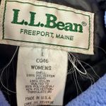 Blue L.L.Bean fleece pea coat with quilted lining and nautical details Size L Photo 4