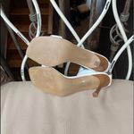 Bruno Valenti Leather Square Toe‎ Stiletto Sandal in White Size 10 Photo 3