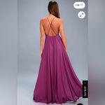 Lulu's Magenta Maxi Dress Pink Size M Photo 3