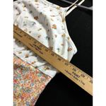 American Eagle Floral Mini Dress Square Neck Spaghetti Straps Women's L White Size L Photo 3