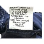 Eshakti ‎ Navy Polka Dot Cotton Wrap Dress Ruffle Hem Midi Large Cottage Classic Photo 5