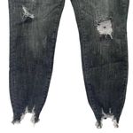 Judy Blue NWT Destroyed Button-Fly Skinny Jeans Black Wash Denim Size 14W NEW Photo 8