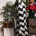 Alyce Designs Vintage Y2k Sequins Floral Print Cutouts Whimsygoth Embellished Beads Formal Evening Prom Coastal Backless Photo 1