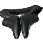 Donald Pliner Women's Black Leather Loafers Heels Size 8.5 Classic business work Photo 10