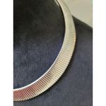 Women's Silver Flat Snake Chain Necklace With Lobster Clasp Elegant Jewelry Gold Photo 3