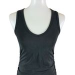 Beyond Yoga  Fit The Mood Dress Black Ruched Midi Tank Dress S Soft Stretch Photo 1