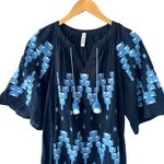 ELEVEN by March11 Naomi Embroidered Maxi Dress Navy Blue Size‎ XS Photo 2