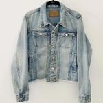 BLANK NYC Shark Bite Distressed Denim Jacket Shark Bite/Blue Size L Retail $98 Photo 5