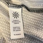 Athleta Women's Black White Dot Print Faux Wrap Dress Long Sleeve Career Medium Photo 7