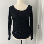 Denim & Supply Ralph Lauren Denim and Supply Medium Black Sequin Sweater Photo 5