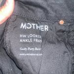 Mother The Looker Ankle Fray in Guilty Party Racer Black Skinny Jeans Size: 25 Photo 4
