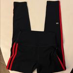 Splits59 Ella High Waist Airweight 7/8 Leggings Indigo Blue / Pirate Red M $128 Photo 4