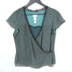 Emma James  12 Brown Turquoise Crossover Top Photo 0