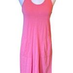Athleta  Racerback Knit Sundress Built in Bra Womens Size Medium In Coral Pink Photo 0