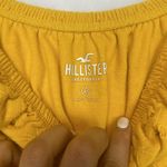 Hollister  Co. Crop Top Women's Yellow Eyelet Bardot Blouse Size XS Photo 4