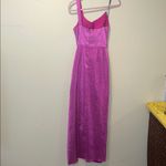 Black Halo Womens  Eve By Lauren Berman One Shoulder Shimmer Gown Maxi Dress Photo 4