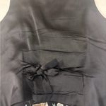 Nicole Miller  1995 Novelty Wedding Bridal Print 100% Silk Black Vest Size Large Photo 6