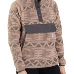 Carhartt T Snap Fleece Sweatshirt Desert Taupe Aztec Women’s XXXL OJ4991-W Pink Photo 0