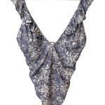 Pinkblush  White and Gray‎ Floral Nursing Friendly One Piece Swimsuit Size 2X Photo 0