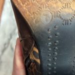 Pierre Dumas  cheetah animal print leather brown ankle boots block heel size 7 Photo 6