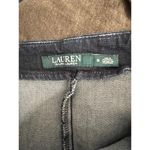 Ralph Lauren Denim skirt, leather trim, zipper, size 8 Blue Size M Photo 8