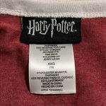 Harry Potter  Hogwarts sz 19 long sleeve vneck t-shirt round hem athletic stripes Photo 5