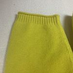 Title Nine womens medium yellow full zip sweater flaw long sleeve cardigan neon Photo 6