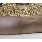 Cole Haan Genevieve Woven Leather RARE Diamond Weave Tote Hand Bag Purse Photo 10