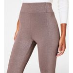 Spanx AirEssentials Slim Flare Pant Shimmer Smoke Silver Shine High-Rise Waist S Photo 2