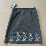The Limited  Hand Painted Peter Rabbit Shift Skirt Photo 0