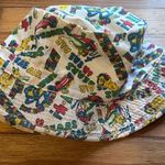Vintage YR Roll Up Smokey the Bear Bucket Hat White Photo 0