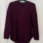 Jeanne pierre  cotton knit sweater purple S Photo 0