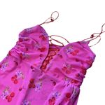 Urban Outfitters  Cherry Bright Mesh Mini Dress UO Size Small Stretchy Bodycon Photo 4