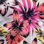 Lands' End Pink & Yellow Floral Ruffle Hem Pullover Jersey Tee Shit Dress Size L Photo 9