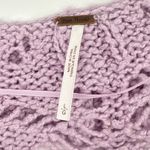 Free People NWT  Avery Cardigan Orchid Dust Cropped Ruffle Knit‎ Hook & Eye Large Photo 9