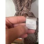 Women’s Boho Modern Renewal Spring Front Tie Shirt Dress Summer Vacation XS Brown Photo 7